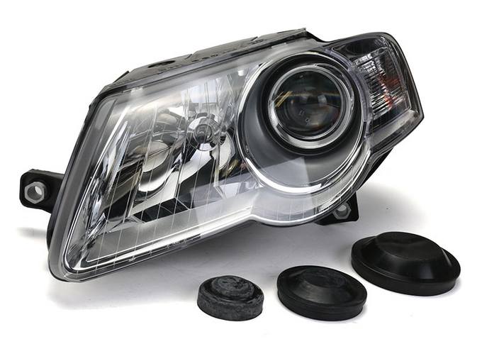 VW Headlight Assembly - Driver Side (Halogen) (NSF) 3C0941005AE - TYC 206740001